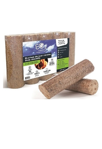 paquet de 5 bûches rondes (9kg65)