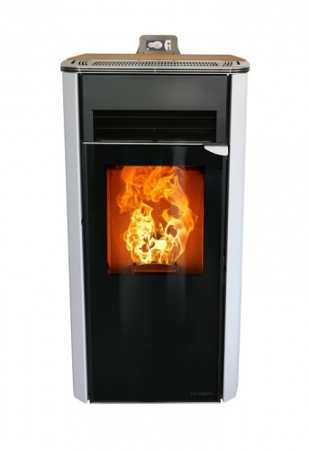 Poêle à granulés - Blanc polaire - Sortie des fumées arrière - Modèle d’exposition